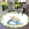 Круглый ковер Питер Кролик, Ковер для гостиной, спальни, дивана, игровой комнаты, нескользящий коврик для пола