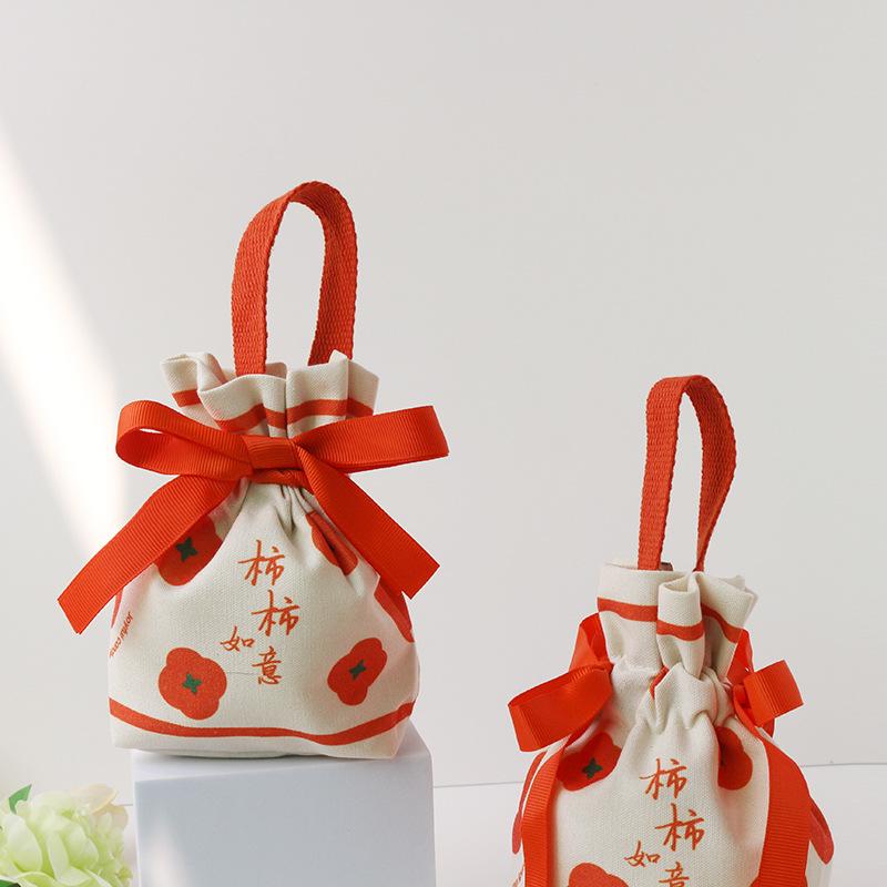 Stylish Wedding Candy Box Handbag - Elegant Cloth Favor Bag