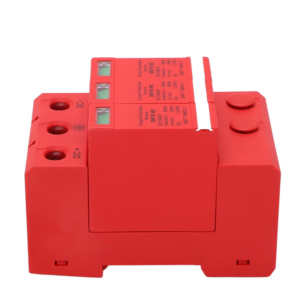 Surge Protective Device Photovoltaic Breaker Protector DC1000V 60KA Distribution Box Supplies Orangered 3P