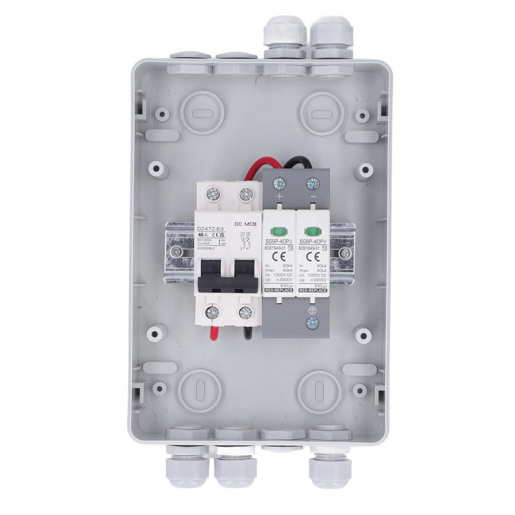 PV Combiner Box IP65 Водонепроницаемый Молниезащитный Фотоэлектрический Солнечный Разъединитель с 40A
