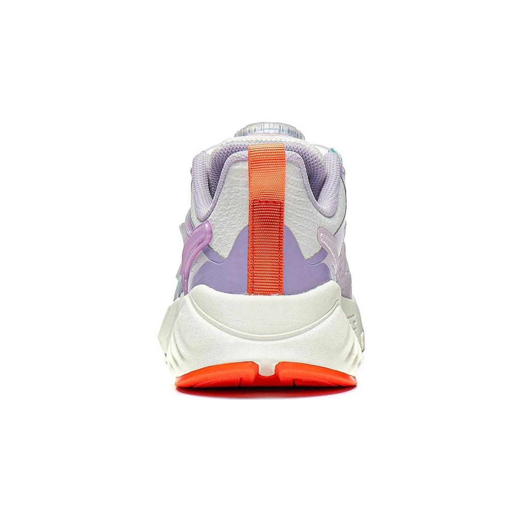 Li Ning Kids Flash Shadow V6 удобные амортизирующие прочные низкие кроссовки для бега детские кроссовки фиолетовые белые YKNT112-4