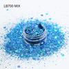 Cosmetics Bulk Glitter Laser Colorful Glitter Big Mix Small ultra Thin Nail Sticker Explosion