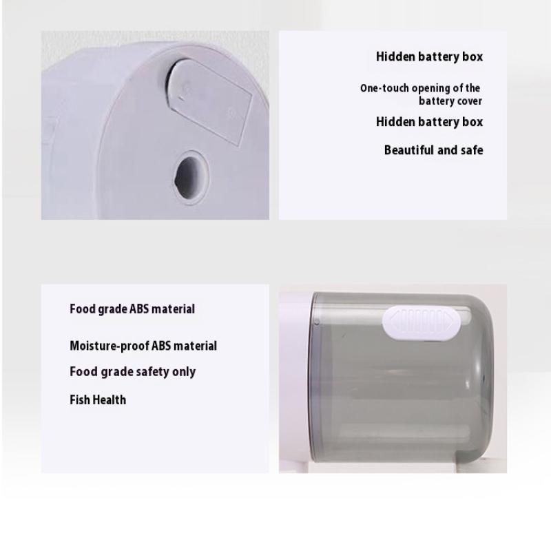 Автоматическая кормушка для аквариума Регулируемый дозатор корма для рыб Большая вместимость Аквариум 3 режима Кормушка для рыб Умный таймер Большая вместимость