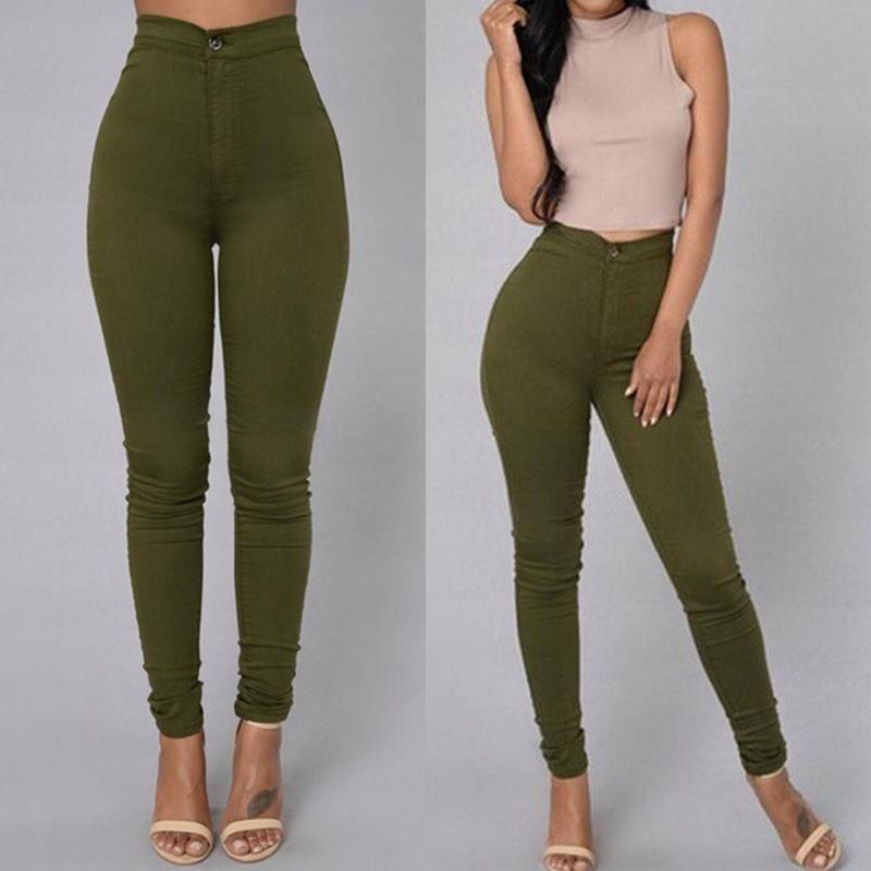 Брюки женские повседневные с высокой посадкой больших размеров узкие брюки-карандаш