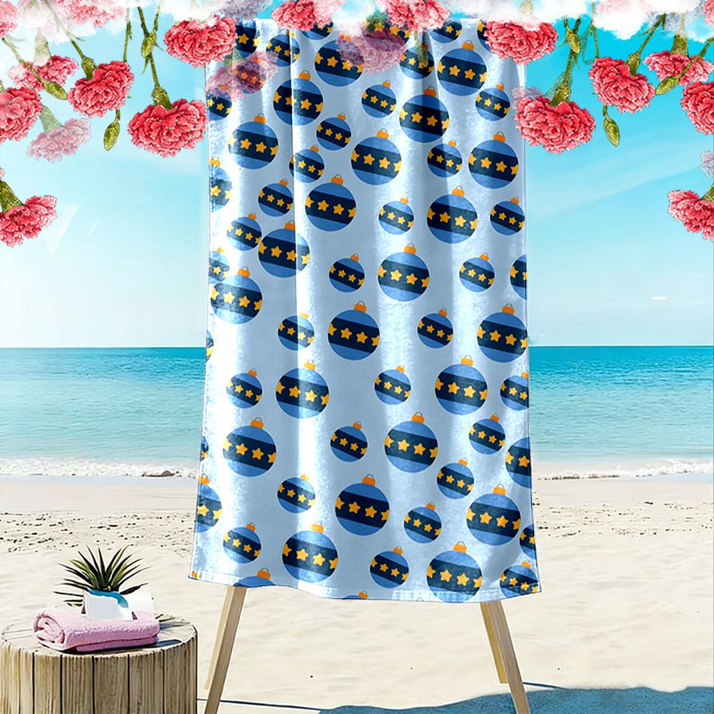 Floating starry globes elegance Print beach towel, quick drying, suitable for travel, outdoor sports, jogging, the beach and swimming, gift