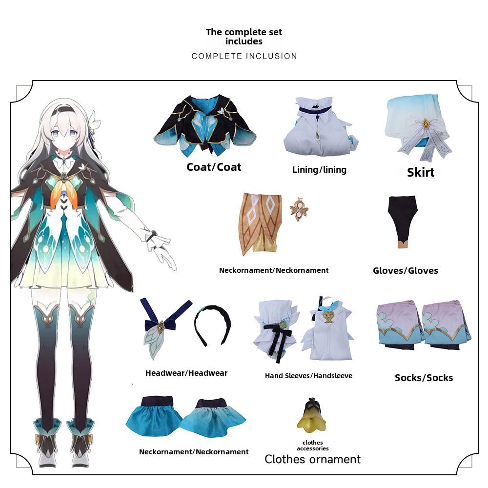 Groundhog Star Dome Railway Firefly Аниме Косплей Костюм