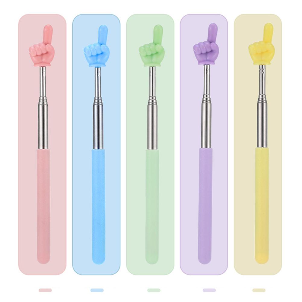 1шт. Нержавеющая сталь, обучающие инструменты, указатель для доски, обучающая палочка для чтения с пальцев, портативный презентер