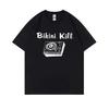 Футболки в стиле Итана Хоука Bikini Kill Оставь мир позади Футболка Панк-рок Свободные Топы Повседневная Свободная Футболка Унисекс
