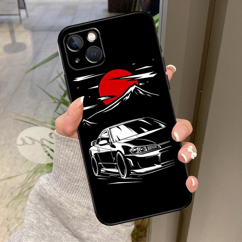 Япония JDM Спортивные Автомобили Мужской Мужчины Чехол Для iPhone 17 Pro Max 16 15 13 12 11 14 Pro Max Plus 13 12 Mini 16e 17 Air Задняя Крышка