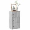 VidaXL Bookcase Sonoma Grey 40x24x77 Cm Engineered Wood, Bookshelf, Storage Rack, Book Holder, 860369