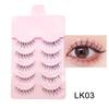 Little Devil Thick Natural Simulation Cos Eyelashes Eyes Extension False Eyelashes Bundles Single Cluster Segmented Lashes Women