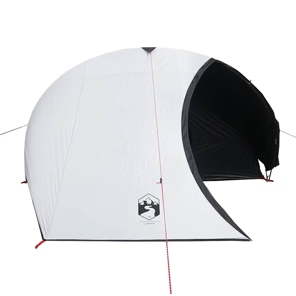 Dome Camping Tent for 4 Persons White Darkening Waterproof