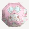 1 шт. Автоматический складной зонт My Melody с милым дизайном в виде банта - Портативный складной дизайн, 8-спицевый железный каркас, Для использования на улице, Идеальный подарок для поклонников,