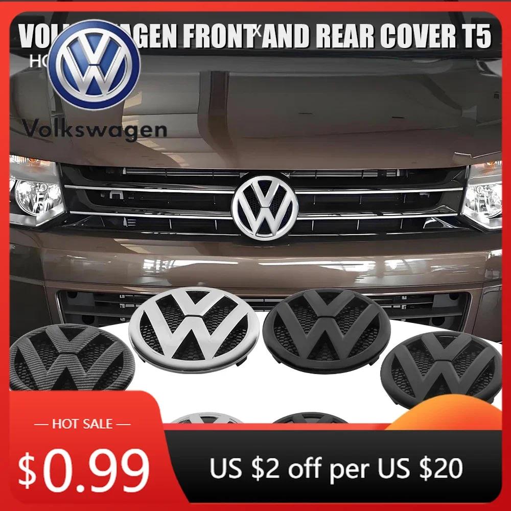 For VW 1/2pcs Car Front Grill Badge Rear Trunk Emblem Cover Accessories For Volkswagen VW Transporter T5 2010 2011 2012 2013 2 ADFGH1