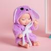 3.5in Bionic Sleeping Doll Palm Reborn Frog Dog Bear Bjd Cute Animal Adjustable Joints Comfort Girls Toys Pajama Clothing Change