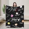 Пледы Путешествия Офис Фланелевый Плед Kpop Stray-kids S-skzoo FELIX Для Гостиной Теплый Дизайн Качественное Покрывало