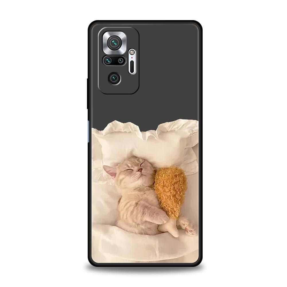 Чехол для телефона для Xiaomi Redmi Note 14 13 12 5G 11 10 Pro Plus 4G 9S 9 14C 13C 12C 10C 9C 9A Мягкий ТПУ чехол Мультяшный Забавный Кот Питомец Собака