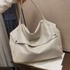 High-capacity Crossbody Shoulder Bag for Women Soft Leather Designer Solid Color Casual Tote Ladies Handbags