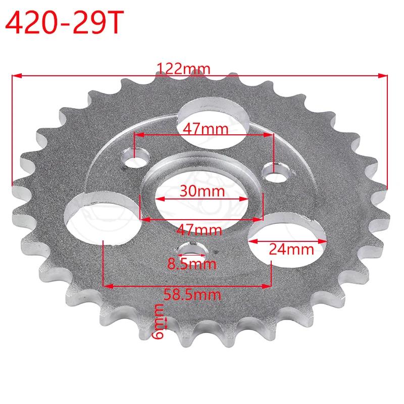 420 24T/26T/29T/31T/35T/37T Мотоаксессуары Задняя звезда для Monkey Bike Задняя ведущая звезда для Z50A Z50 Z50R Z50J