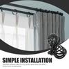 Birdcage Window Head Rods Spiral Spiral Ball Drape Accessories Elegant Curtain Rod Finials  Bedroom