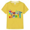 Number Children Cute Clothes Blocks Kids Summer Fashion Tshirt Baby Boys Cartoon Tshirts Toddler Girls Short Sleeve Casual Tops