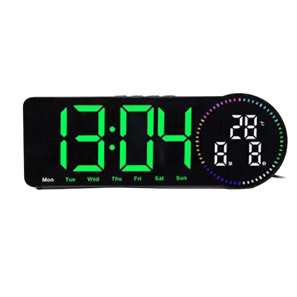 Large Display LED Digital Clock Date/Week/Temperature Digital Alarm Clock LED Table Clock  Desktop