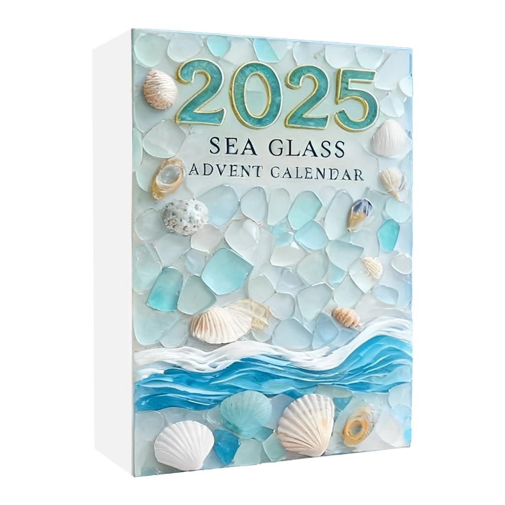 Рождественское подвесное украшение Морское стекло Акриловая рождественская елка Адвент-календарь Подвесное украшение для рождественского отсчета Домашний декор Вечеринка