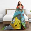 Wobbly Life Sandbox Game Fashion Blanket Cartoon Funny Flannel Throw Fashion Blanket Bedding Couch Portable Ultra-Soft Warm Bedspread Breath