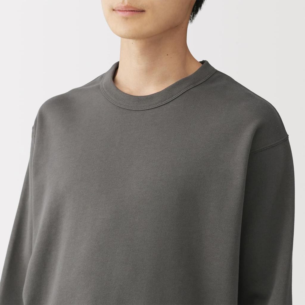 MUJI Флисовый домашний костюм мужской серый