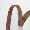 Модный и Универсальный Женский Ремень с Леопардовым Кожаным Узором Корейский Универсальный Тонкий Пояс для Платья и Джинсов Трендовый Женский Стиль