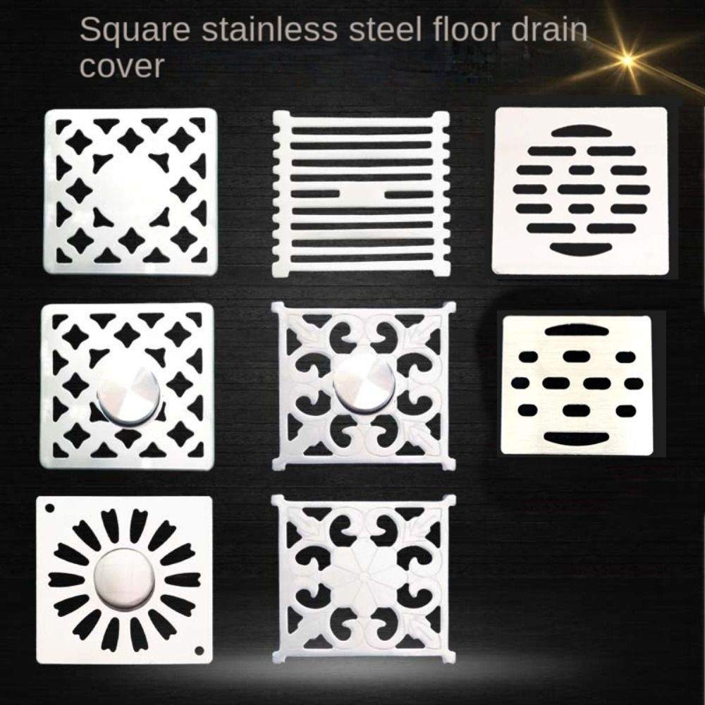 No Rust Floor Drain Cover Stainless Steel Shower Drain Hole Filter Bathroom Hardware Parts