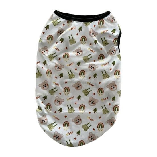 Жилет для домашних животных с круглым вырезом без рукавов, свободные удобные мягкие летние рубашки с принтом для домашних животных, овцы, кошки, собаки