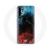 Case for Huawei P30 Abstract Texture Background Red Black Blue