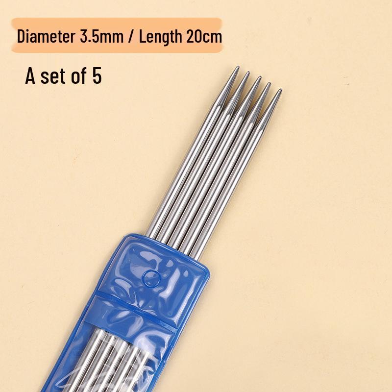 20 см вязальные спицы из нержавеющей стали для свитеров, манжет, носков и кукол - Короткие специальные инструменты для рукоделия