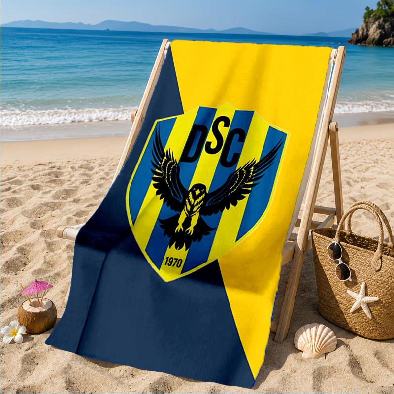 Duhok Dynamic Sports Emblem Beach Towel, Quick-drying, Easy to Care for, Suitable for Both Fitness and Beach Vacations,Sports Essential