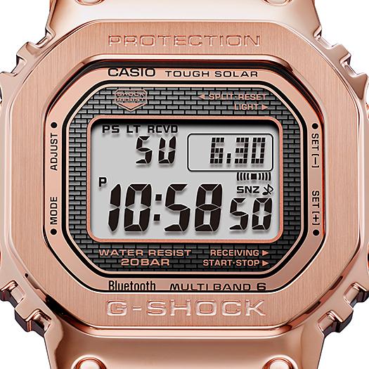 Casio Мужские часы G-SHOCK GMW-B5000GD-4, кварцевые, из нержавеющей стали, водонепроницаемые 200 м, ударопрочные