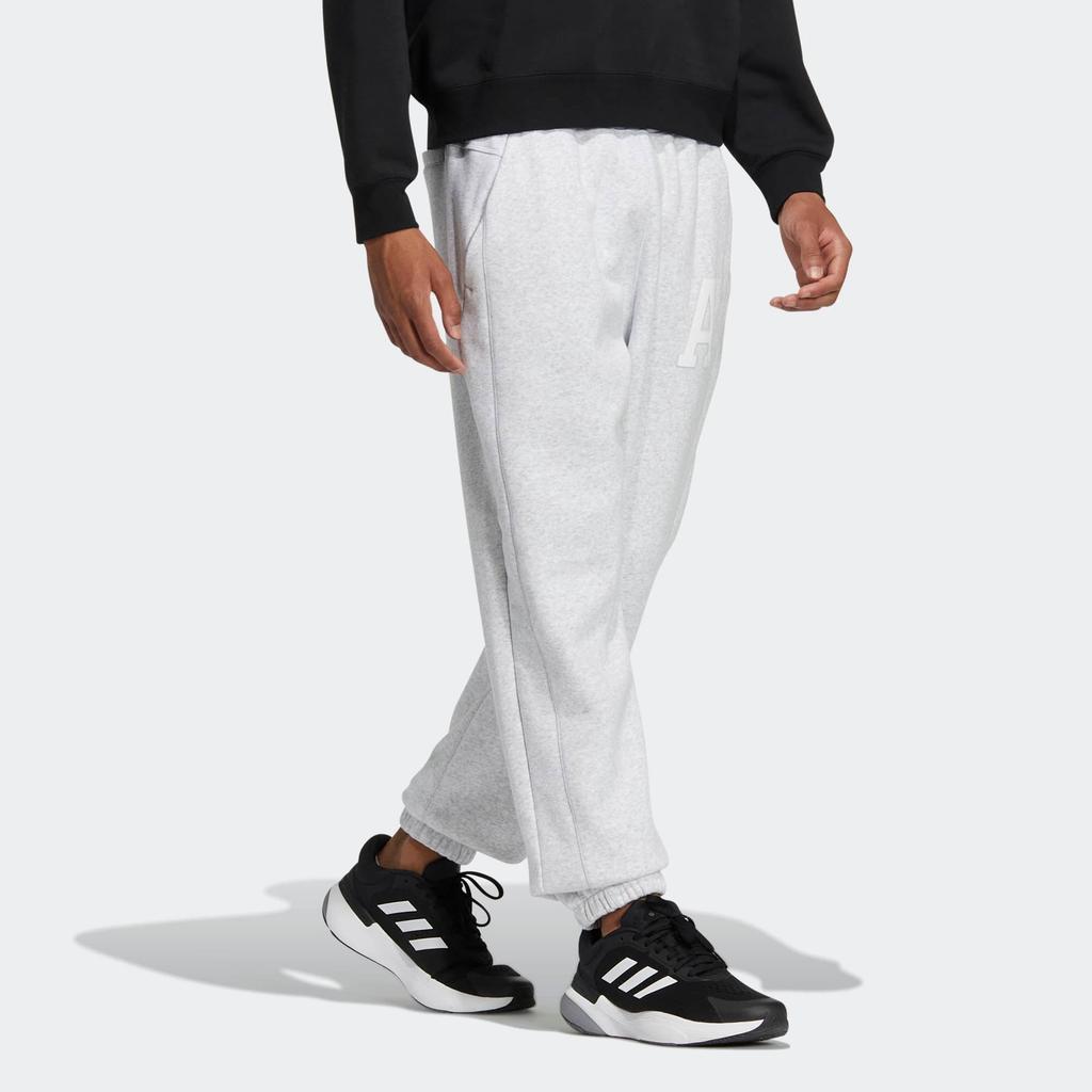 Adidas Letter Pants Knitted Sweatpants Men's Light Gray IB2721