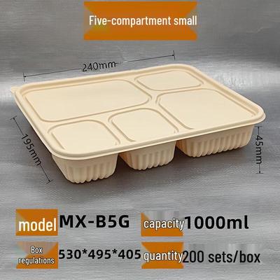 Биоразлагаемый compartmentalized обеденный бокс из кукурузного крахмала