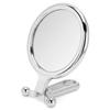 5X Magnifying Folding Adjustable Cosmetic Mirror Double Sided Makeup Mirror (Silver)