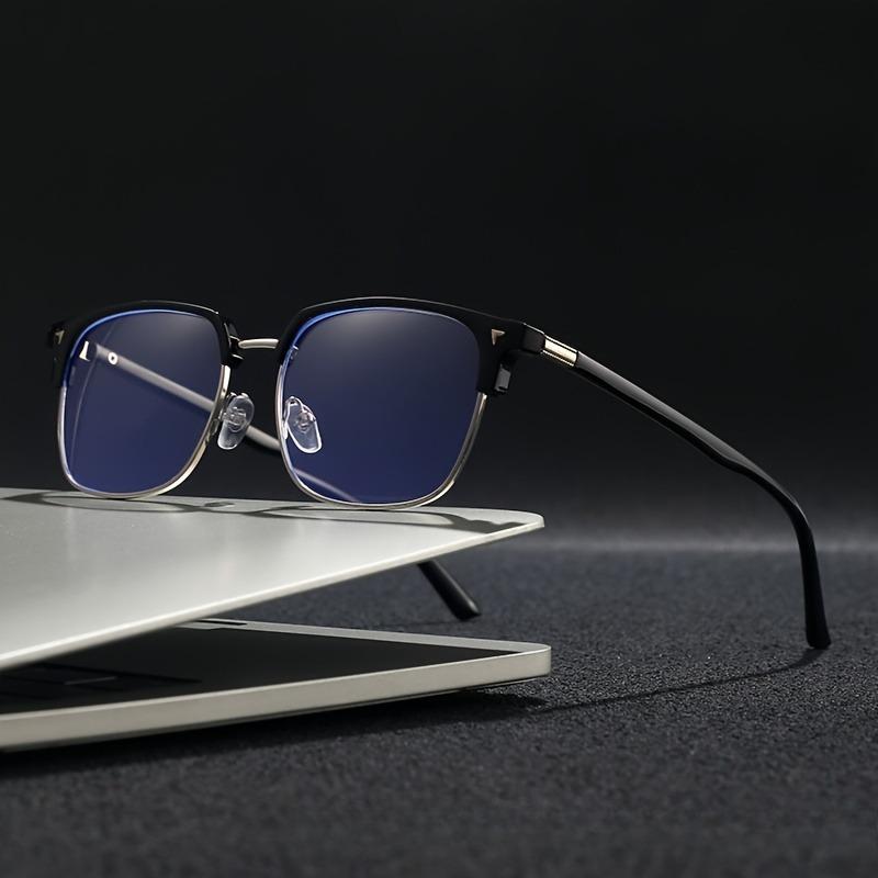 Стильные квадратные мужские компьютерные очки с защитой от синего света