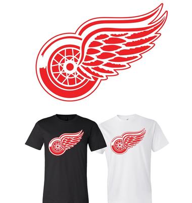 Футболка с логотипом основной команды Detroit Red Wings S-6XL Отслеживание!! Футболка Unisex