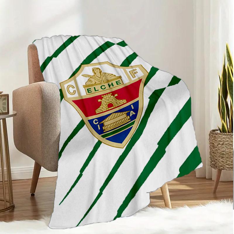 Football Elche Crest Design Blanket Lightweight Ideal Bedding Blanket Perfect for Travel, Camping, Living Rooms, Offices, Sofas, Fan Christmas gift