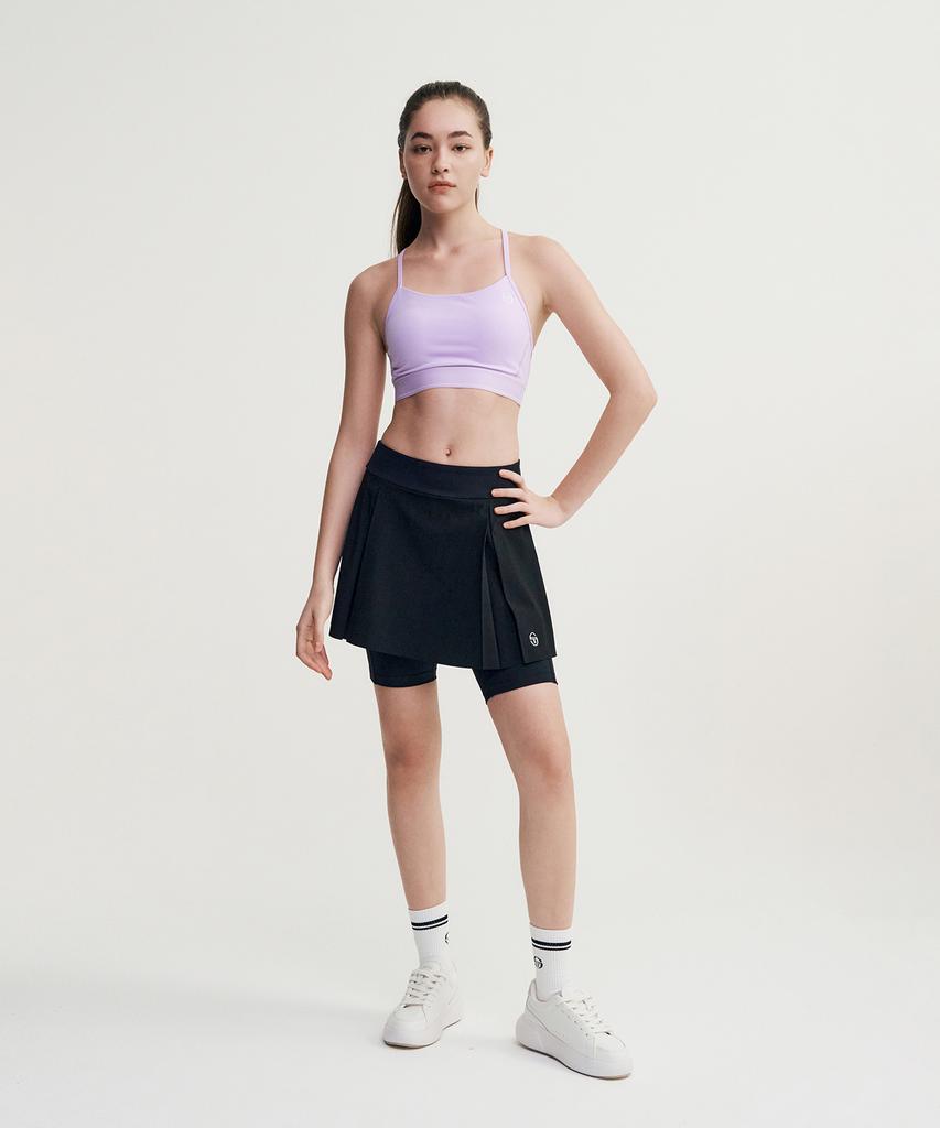 SERGIO TACCHINI W Леггинсы-юбка из козьей кожи (черный)