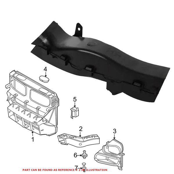 Brake Ventilation Duct Intake Hose for 2007-2013 BMW X5 E70 (Front Right)