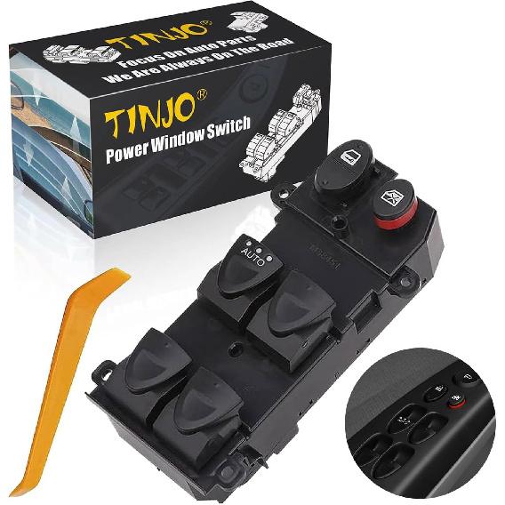 93570-2F200 Front Left Power Auto Window Switch Driver Compatible with 2004-2009 Kia Spectra & Cerato, Driver's Side Electric Master Window Switch