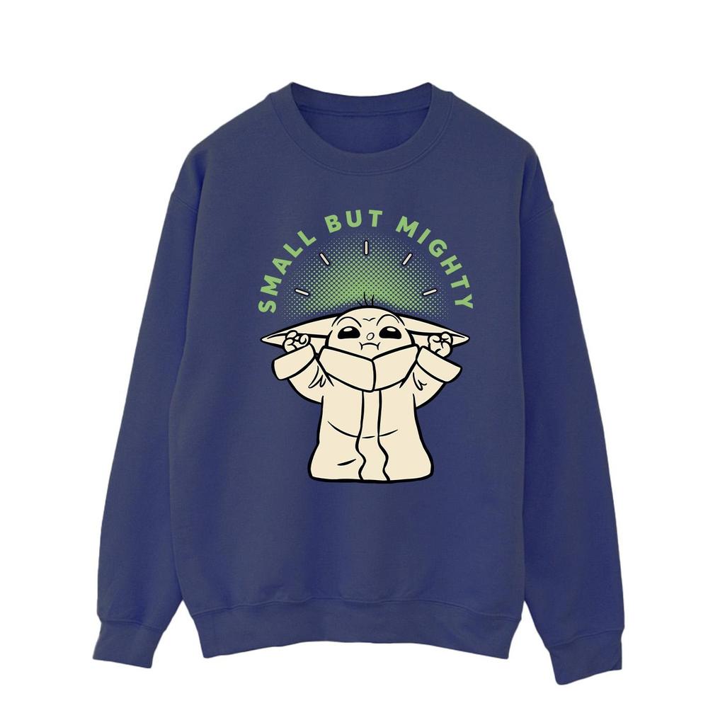 Star Wars Mens The Mandalorian Small But Mighty Grogu Sweatshirt