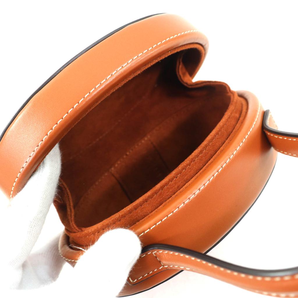 Отличная женская сумка CELINE Oval Menodiaire Cuir Triomphe Коричневая 198613 Б/у