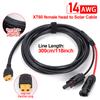 Солнечный зарядный кабель XT60 адаптер 14AWG соединительный кабель солнечной панели 3M удлинитель для аккумуляторной батареи соединительный провод оболочки