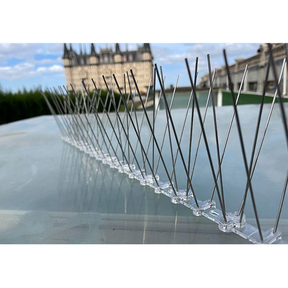 1/4Pcs 25cm Bird Proof Nails Stainless Steel Bird Thorn Anti-bird Sting  for Garden Fence Roof