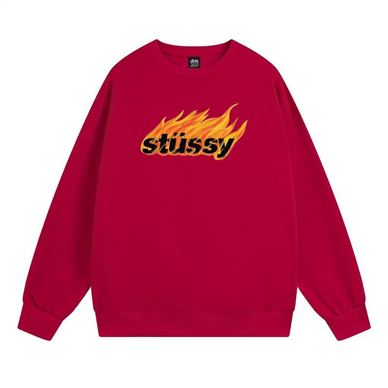 Свитшот Stu Streetwear Tour Edition с принтом букв, круглый вырез, мужской, свободный крой, хлопок, для повседневной носки